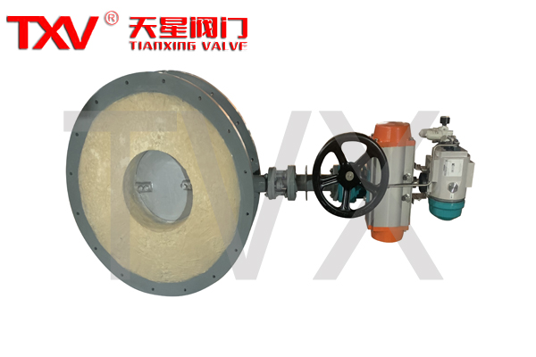 圆形内衬高温蝶阀