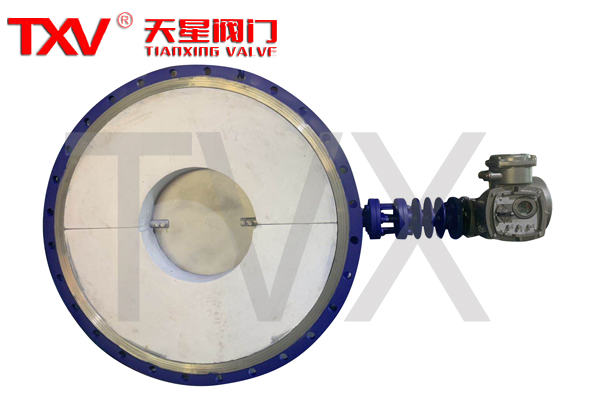 圆形内衬陶瓷纤维高温阀